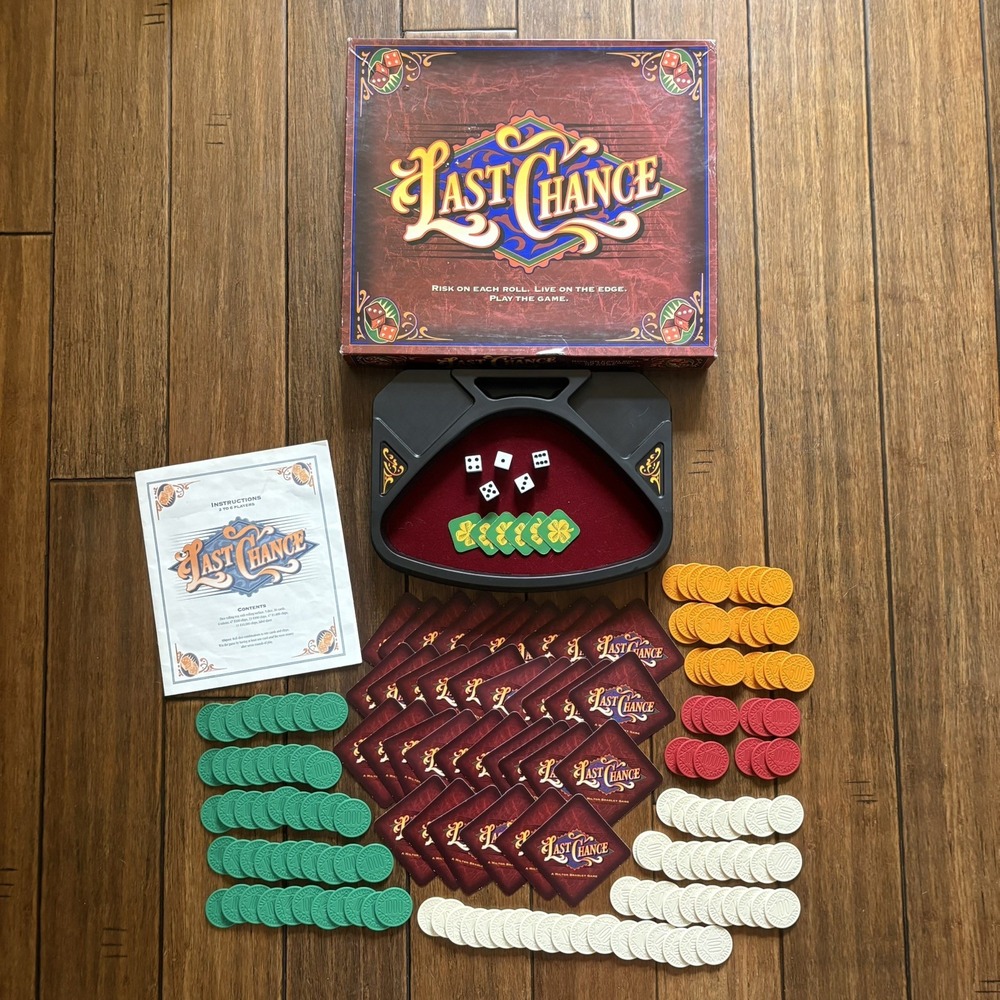 1995 Last Chance Board Game Milton Bradley VINTAGE Made In USA 2-6 Players